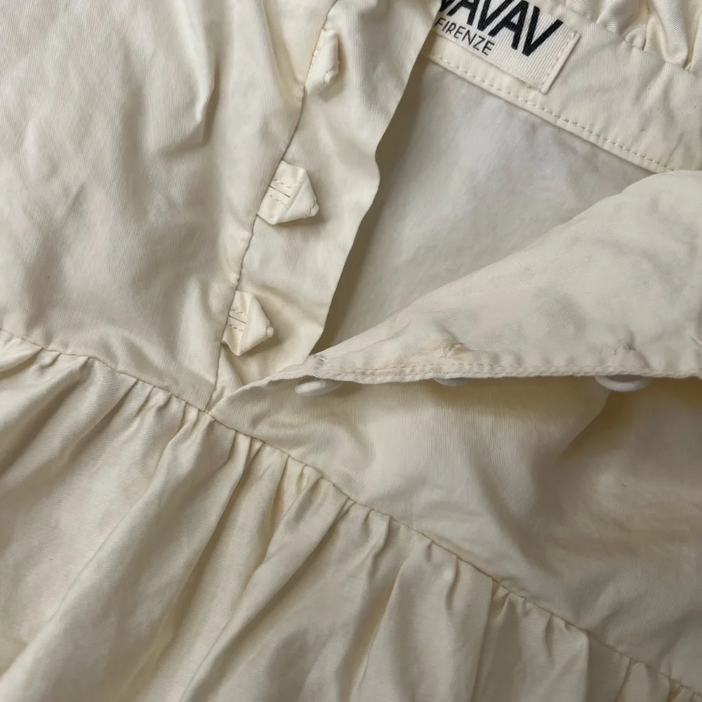 ! Avavav Firenze Cream Ruffled Mini Babydoll Dress - Picture 11 of 12